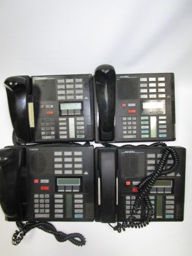 Lot of 4 Northern Telecom NT Meridian M7310 Black Business Phones