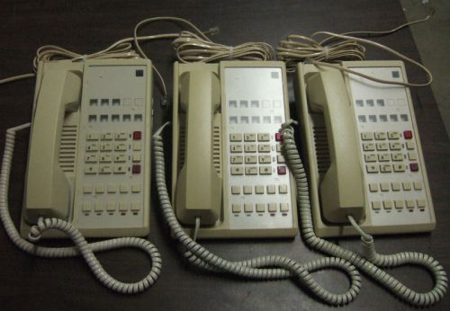 Lot of 3 TELEDEX Diamond L2S Telephones with Handset and Cord Ash   Guaranteed .