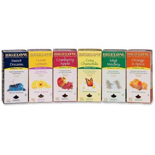Bigelow Tea Caffeine-free Herbal Tea - Herbal Tea - Assorted - 168 / Pack