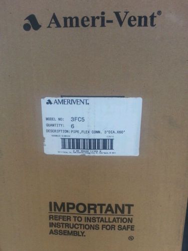 6-ameri-vent 3fc5 flexible pipe section,3 in dia.,5 ft. l for sale