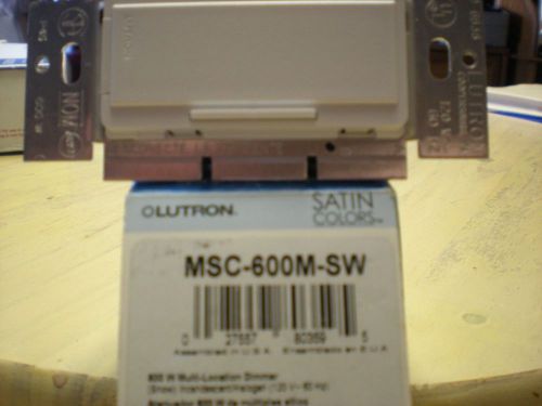 Lutron MSC-600M-SW 600W Multi-location Dimmer  Snow Satin Colors