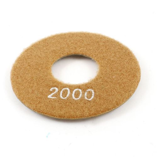 Grit 2000 4&#034; Dia Tile Stone Grinding Diamond Polishing Pad Disc Light Brown
