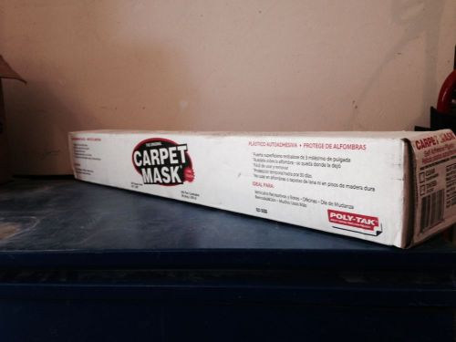 Carpet mask cm425 clear self adhesive poly-tak floor protection 3&#039; x 200&#039; new for sale