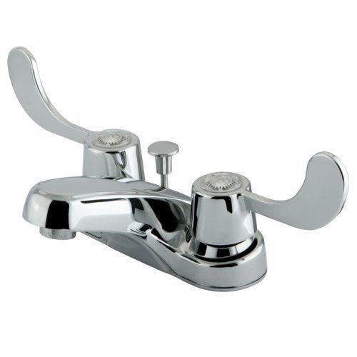Kingston Brass KB181+ Vista Twin Blade Handle 4-Inch Centerset Lavatory Faucet w