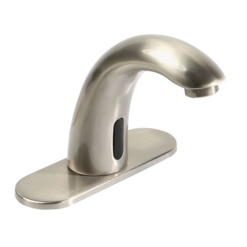 Open box- brushed nickel automatic touchless electronic sensor faucet hands free for sale