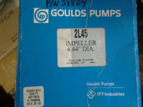 Goulds pumps 2l45 impeller 4.44 inch diameter NEW itt industries