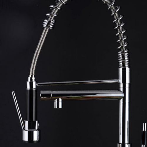 Modern Kitchen Faucet with Pullout Spray Multi-functional in ChromeFree Shipping