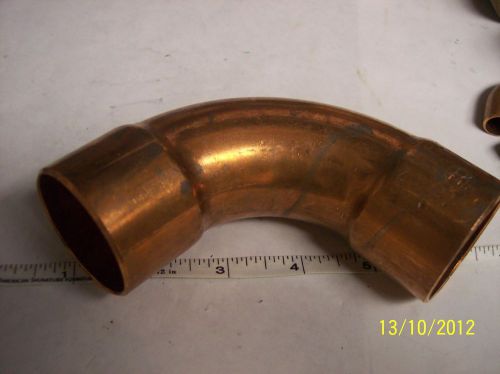 Mueller streamline long radius copper tubing 1 3/4 &#034; 1 5/8 &#034; x 4 3/4 &#034; 90 elbow for sale