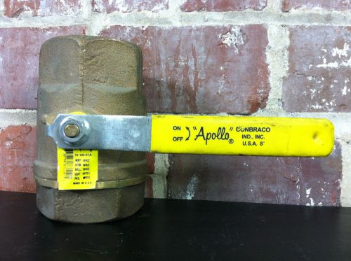 Conbraco apollo 70-109-01a bronze ball valve c11 2 1/2&#034; rp made in usa for sale