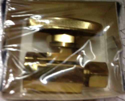 Straight Speedy Water Supply Line Valve, 1/2&#034; x 3/8&#034; Polished Brass
