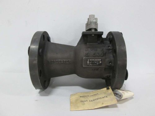 NEW WORCESTER CONTROLS 3 94 4 6GZ300R0 3IN FLANGED 300 STEEL BALL VALVE D386423