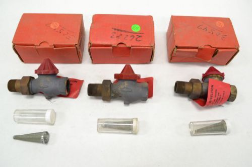 Lot 3 danfoss 013-7051 3/4in fnpt straight way thermostatic steam valve b244342 for sale