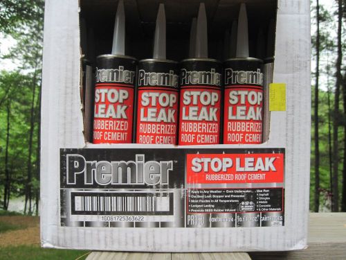 24 Tube Case - Premier Stop Leak Rubberized Roofing Cement 10.1 oz.  Patch