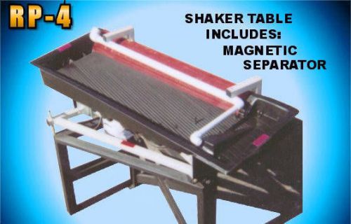 RP4 Shaker Table Gold &amp; Ore concentrating  Separate Gold Silver from sands