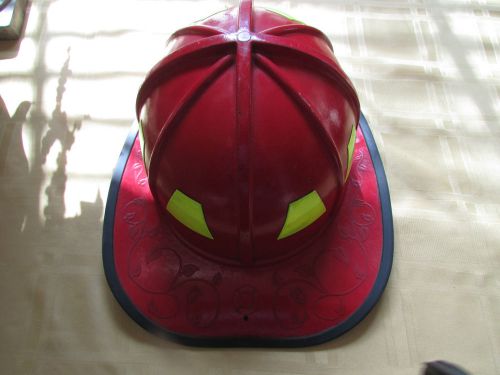 MORNING PRIDE , Fire Helmet,Red,Traditional Helmet shell