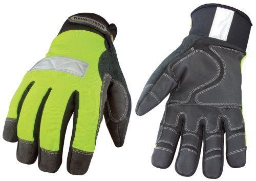 NEW Youngstown Glove 08-3710-10-L Safety Lime Waterproof Winter Glove Large