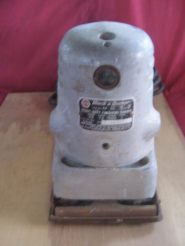 VINTAGE BLACK &amp; DECKER NO. 88 HEAVY DUTY FINISHING SANDER * ONE OWNER