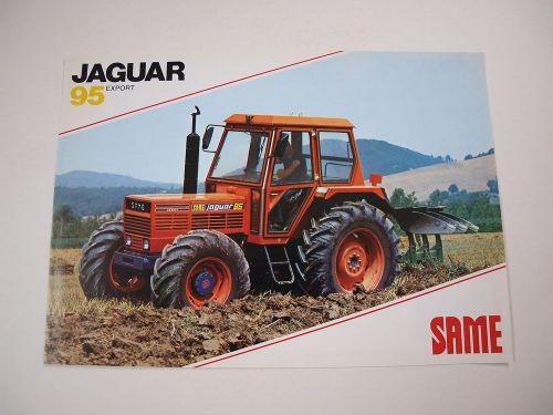 SAME Jaguar 95 Export Tractor Trattori Color Brochure Italy Original &#039;79 MINT