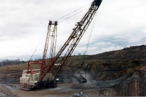 1975 ? Central Ohio Coal Dragline Crane Photo c3866-NP1Y2A