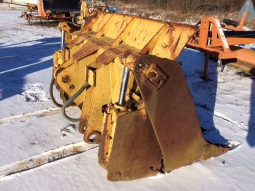 4in1 Track Loader Bucket with Teeth, Pin-On Clam Bucket