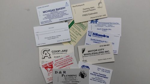 RAISED INK Business Cards 1000 cards wide choice of stocks and inks