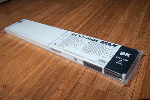 Roland ECO-SOL MAX ESL3-4BK 440ml Black Ink Cartridge New Sealed
