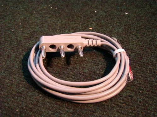 Lot of 10 NEW Western Graphtec RIC-01 Signal Input Cable Cord w/ 3 banana Jacks