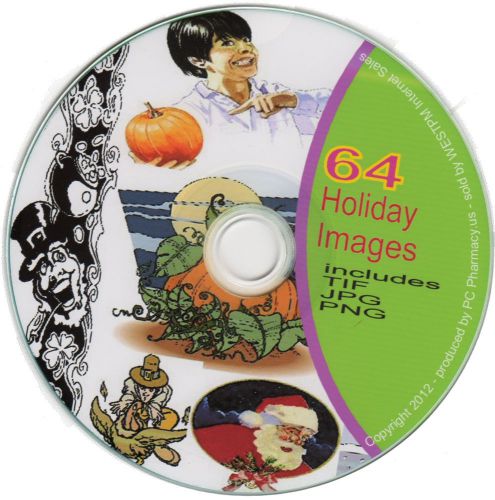 Clipart 64 Holiday Images in TIF PNG and JPG Format