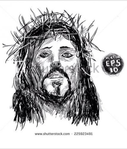 vector graphics Painting Of Jesus Christ by Nick Bakhur painted on wacom tablet