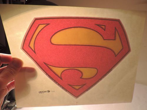 Old superman &#034;s&#034; logo  iron on t shirt roach transfer  free shipping for sale
