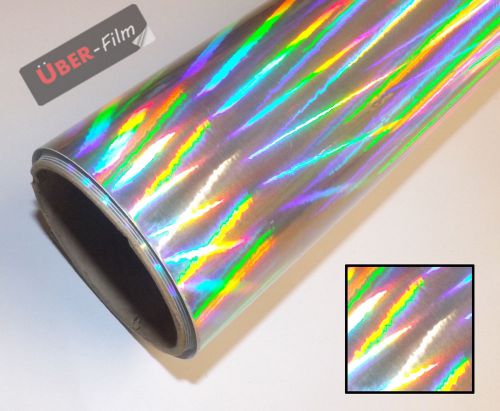 Uber-film roll of holographic iridescent sticky back plastic sign vinyl sheeting for sale