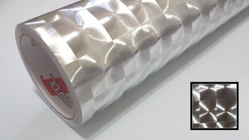 Silver lense vinyl wrap graphic sticker roll sheet roll overlay craft &amp; cut 24&#034; for sale