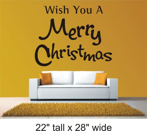 2X &#034;Merry Christmas&#034; Removable Wall Art Decal Vinyl Sticker Mural Decor-FA231