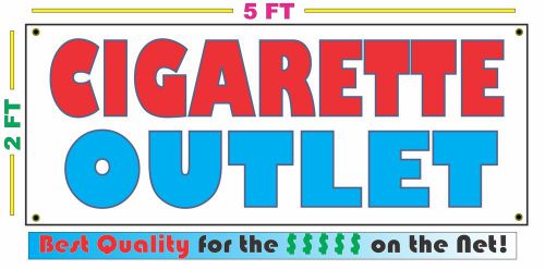 CIGARETTE OUTLET Full Color Banner Sign NEW Larger Size Best Price on the Net!