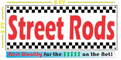 STREET RODS All Weather Banner Sign 4 Store Garage Man Cave Shop Bar Home Club