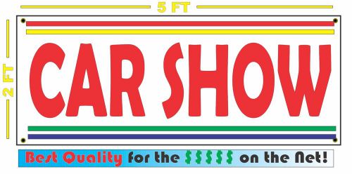 CAR SHOW Banner Sign NEW Larger Size with Retro Vintage Colors 4 Collector shop