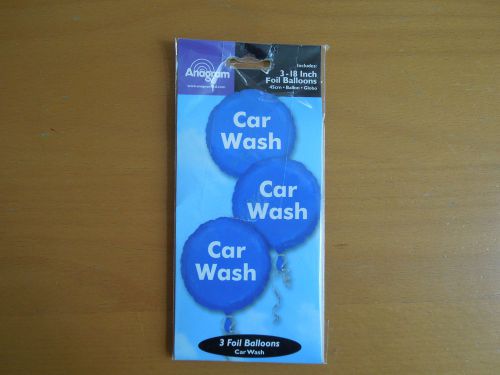 &#039;CAR WASH&#039; Business promotion OR Fund Raising Event Sign-  Foil (Mylar) Balloons