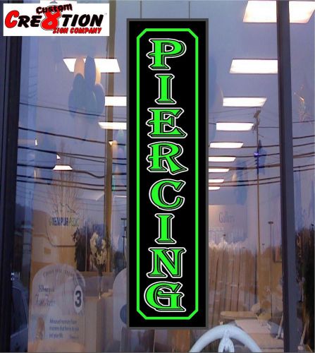 Led light box window sign - piercing - neon/banner altern. 46&#034;x12&#034; for sale