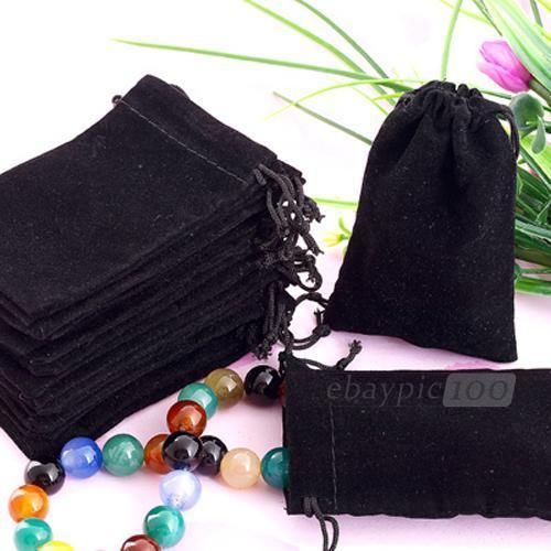 75x velvet drawstring jewelry gift bags pouches hot for sale