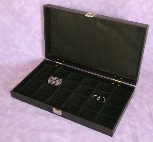 24 COMPARTMENT MULTIPURPOSE TRAVELING JEWELRY CASE
