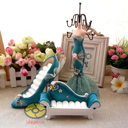 Set(1 mannequins+1 highheel shoe+1 sofa ring stand)earring necklace display jd37 for sale