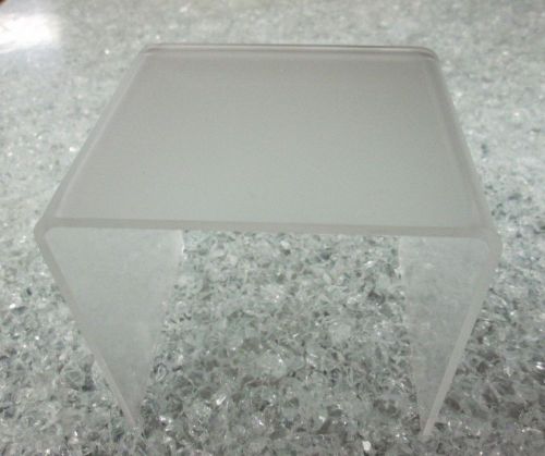 Quantity 100 Frosted Acrylic Risers P95  1/8&#034; 4&#034; x 4&#034; x 4&#034;