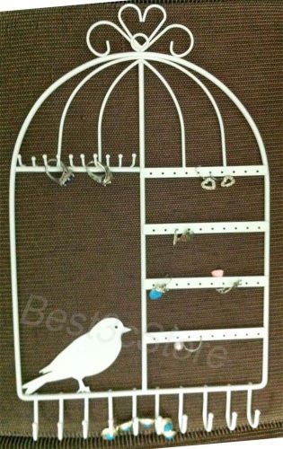 17.5&#034; HUGE Birdcage Jewelry Earring  Bracele Keys Rack Hanger Organizer Holder