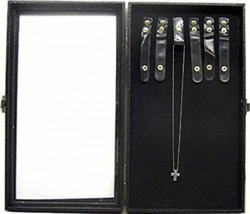 GLASS TOP JEWELRY DISPLAY WITH NECKLACE PAD