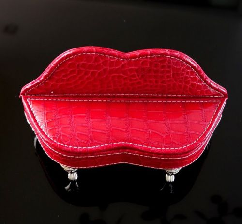 1 Jewellery Holder Box  Red  Sofa Shape Earring Ring Necklace Bracelets Gift
