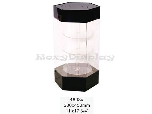 Acrylic display rotatable tower case with built in light #jw-ad-4803 for sale