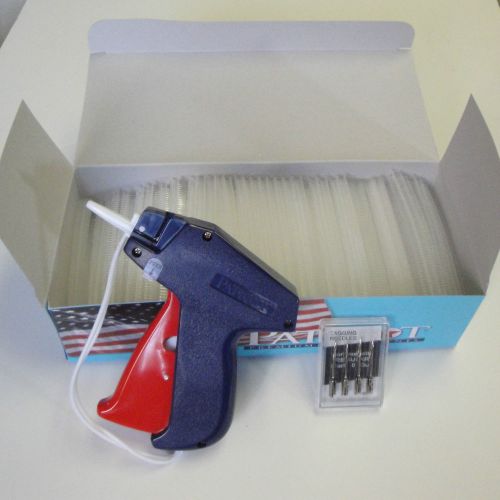 Regular Dennison style Tag Gun combo, 5000 3&#034; fasteners and 4 needles, tags,barb