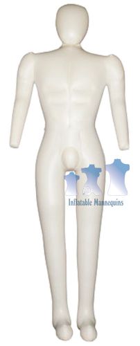 Inflatable Male Mannequin FULL-SIZE Head &amp; Arms IVORY