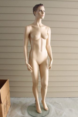 Mondo Mannequins Judy 6 Feet Tall Nude Full Body Female Green Eyes Lashes