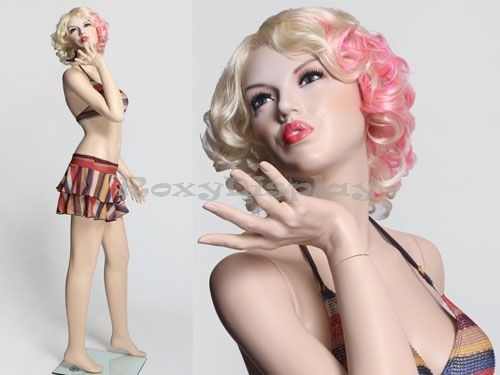 Fiberglass sexy female display mannequin manikin #mz-monroe4 for sale